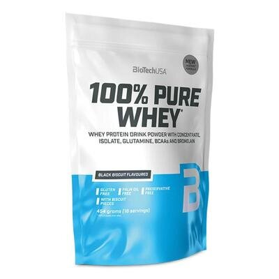 Протеїн Biotech 100% Pure Whey black biscuit, 454 г