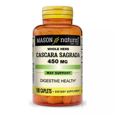 Каскара Саграда Mason Natural Cascara Sagrada 450 мг каплети №100