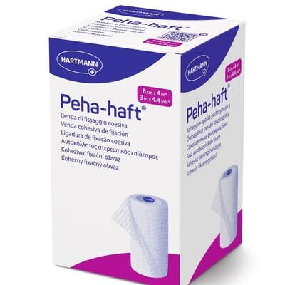 Бинт когезивний Peha-haft фіксуючий 8 см х 4 м