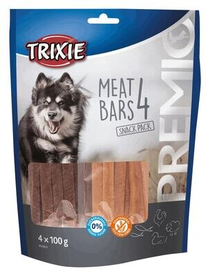 Ласощі для собак Trixie 31853 Premio 4 Meat Bars з куркою, качкою, бараниною та лососем, 100 г