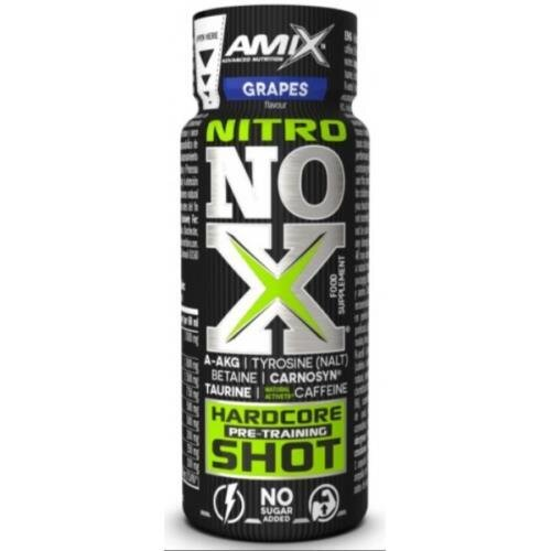 Передтренувальний комплекс Amix Nutrition Nitro NOX Hardcore Shot, виноград, 60 мл