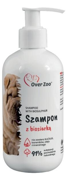 Шампунь Over Zoo з біосіркою для догляду за жирною шкірою собак, 250 мл