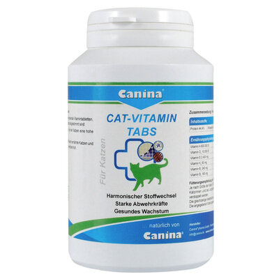 Вітамінний комплекс для котів Canina Cat-Vitamin Tabs, 125 г 250 таблеток