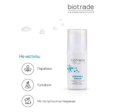 Крем для обличчя Biotrade Sebomax при себорейному дерматиті та демодекозі, 30 мл