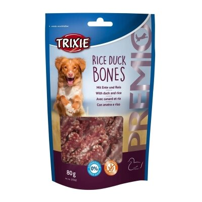 Ласощі для собак Trixie 31742 Premio Rice Duck Bones, 80 г