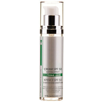 Крем для обличчя Green Pharm Cosmetic SPF50 з матуючим ефектом, 50 мл