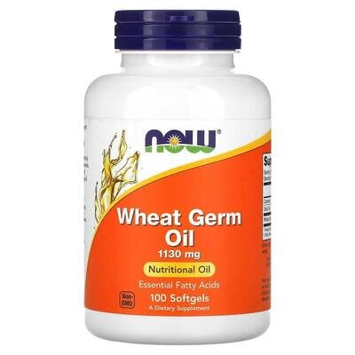 Пшениці зародків олія NOW Wheat Germ Oil 1130 мг м'які капсули №100