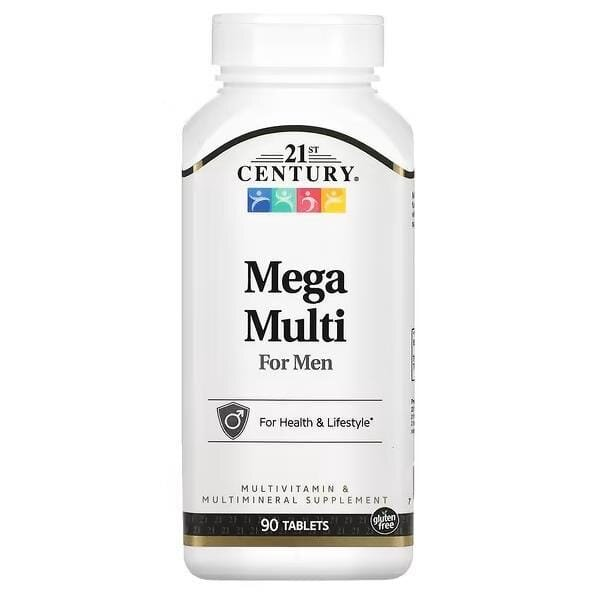 Мультивітаміни для чоловіків 21st Century Mega Multi for Men, 90 таблеток