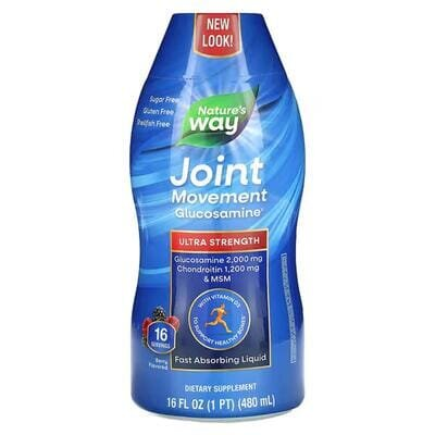 Глюкозамін для рухливості суглобів Nature's Way Joint Movement Glucosamine смак ягід, 480 мл