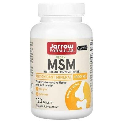 Метилсульфонілметан Jarrow Formulas MSM 1000 мг, 120 таблеток