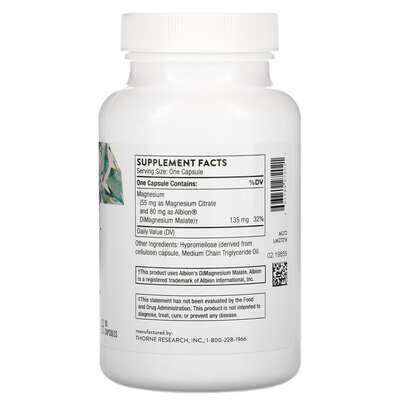 Магній цитрамат Thorne Research Magnesium Citramate капсули №90