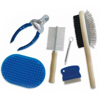 Набір для грумінгу M-Pets Grooming Set з 6-ти предметів для собак, котів та гризунів