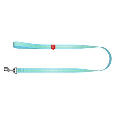 Повідець Collar 45742 WAUDOG Nylon світлонакопичувальний, ширина 20 мм довжина 122 см, блакитний