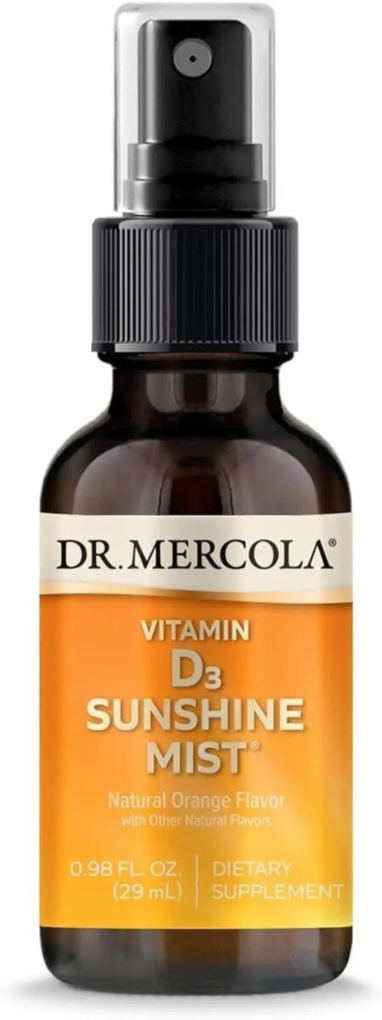 Вітамін D3 Dr. Mercola Vitamin D Sunshine Mist смак апельсину, 25 мл