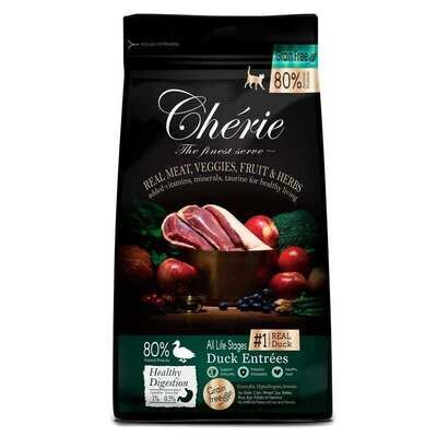 Корм сухий Cherie Healthy Digestion Duck Entrеes беззерновий з качкою для підтримки здорового травлення котів, 400 г
