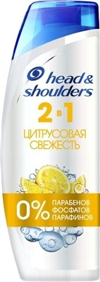 Шампунь і бальзам-ополіскувач Head & Shoulders 2 в 1 Цитрусова свіжість проти лупи, 400 мл
