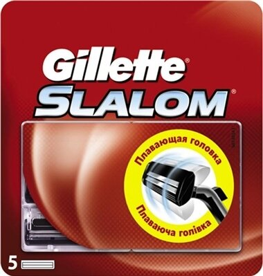 Картриджі змінні Gillette Slalom, 5 шт