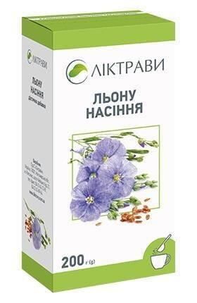 Льону насіння по 200 г у пач. (дієт.доб.)