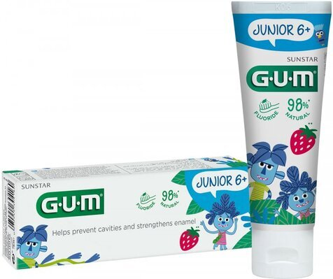 Зубна паста-гель GUM Junior Strawberry , 50 мл
