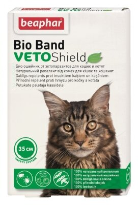 Нашийник Вeaphar Bio 10664 від бліх і кліщів для кішок, 35 см