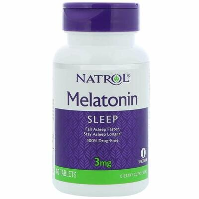 Мелатонін Natrol Melatonin 3 мг, 60 таблеток