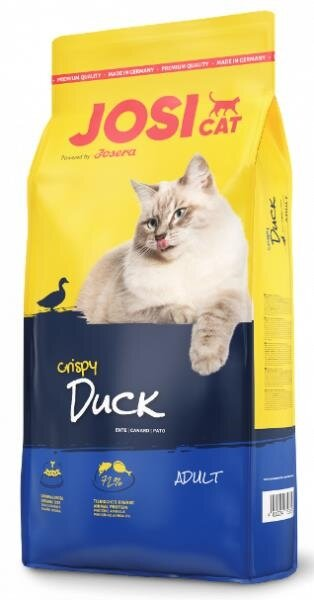 Корм сухий для дорослих котів Josera JosiCat Crispy Duck з качкою, 10 кг