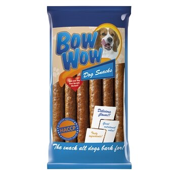 Ласощі для собак BowWow ковбаса колагенова салямі, 6 шт.