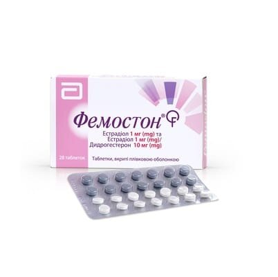 Фемостон таблетки, в/плів. обол. 1 мг/10 мг №28