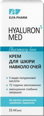 Крем для шкіри навколо очей Elfa Pharm Hyaluron5 Med, 15 мл