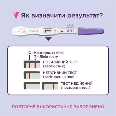 Тест струменевий Evitest Perfect для визначення вагітності, 1 штука
