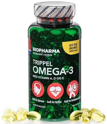 Омега-3 Biopharma Trippel Omega-3 Потрійна капсули №144