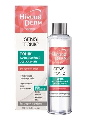 Тонік заспокійливий освіжаючий Hirudo Derm Sensi Tonic Sensitive, 180 мл