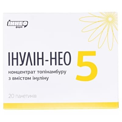 Інулін-НЕО 5 порошок д/перор. заст. зі смак. апельс. по 6 г №20 у пак.-саше