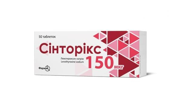 Сінторікс таблетки по 150 мкг №50 (10х5)