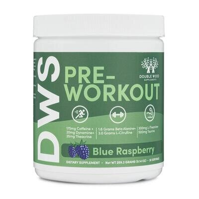 Передтренувальний комплекс Double Wood Pre-Workout Blue Raspberry, 30 порцій 260 г