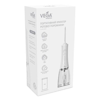 Іригатор Vega VT-1500 W портативний, білий