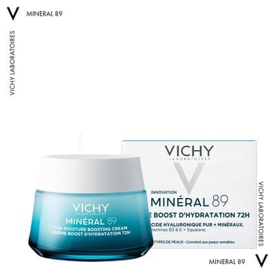 Крем для обличчя Vichy Mineral 89 зволоження 72 години легкий для всіх типів шкіри, 50 мл