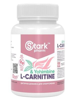 Жироспалювач проблемних зон Stark Pharm Stark L-Carnitine & Yohimbine, 60 капсул