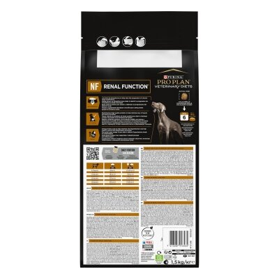 Корм сухий Purina Pro Plan Veterinary Diets NF Renal Function для собак з захворюваннями нирок, 1,5 кг