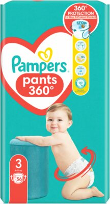 Підгузки-трусики Pampers Pants дитячі розмір 3, 6-11 кг, 56 шт