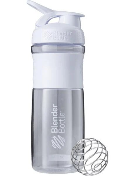 Шейкер-пляшка Blender Bottle SportMixer Clear White, 820 мл