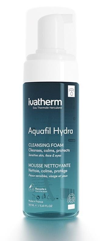 Пінка Ivatherm Aquafil Hydra очищаюча для чутливої шкіри, 160 мл
