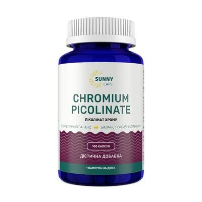 Хром піколінат Sunny Caps Chromium Picolinate Powerful, 100 капсул