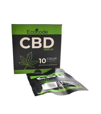 Канабідіол CBD Ecocode 1500 мг желейки №30 в саше