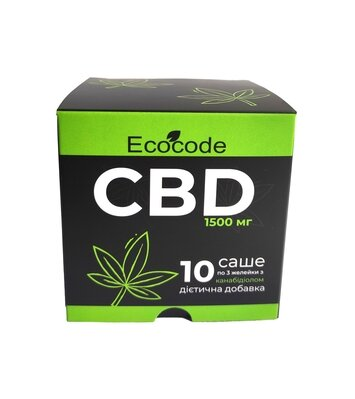 Канабідіол CBD Ecocode 1500 мг желейки №30 в саше
