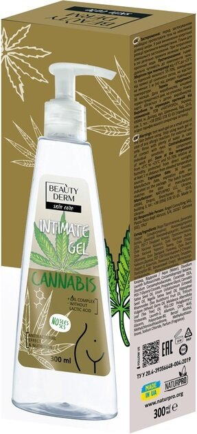 Гель для інтимної гігієни Beauty Derm з оліями Cannabis, 300 мл