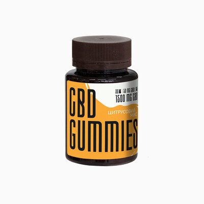Канабідіол CBD ведмедики 50 мг Цитрусовий мікс, 30 штук