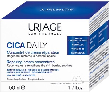 Крем для обличчя Uriage Cica Daily концентрат відновлювальний, 50 мл