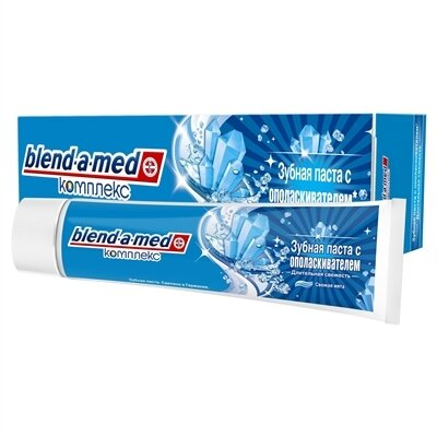 Зубна паста Blend-a-med Комплекс з ополіскувачем Свіжа м'ята, 100 мл