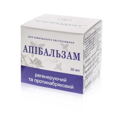 Апіпродукт Апібальзам регенеруючий і протинабряковий, 30 мл